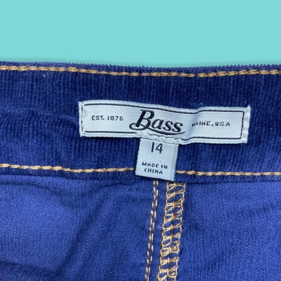 Blue Corduroy Mini Skirt - Picture 2 of 4